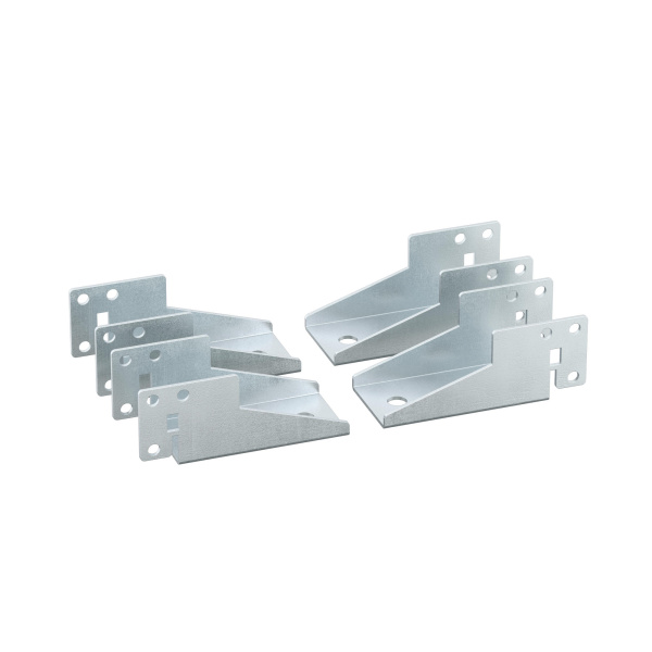 Комплект фиксации цоколя CQE к полу, для панелей цоколя R5NFP, 1комплект - 4 фиксатора. DKC