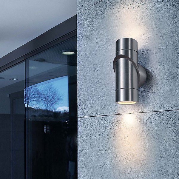 Уличный настенный светодиодный светильник 6Вт 3000К хром IP54 Vortex (a038418) Elektrostandard