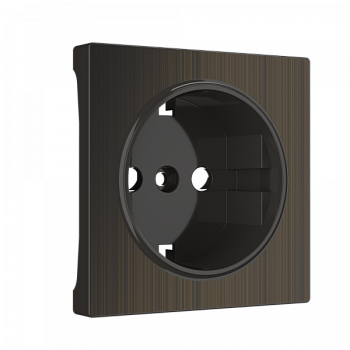 Накладки на встраиваемые механизмы для розетки СУ 1-м . бронзовый IP20 Werkel