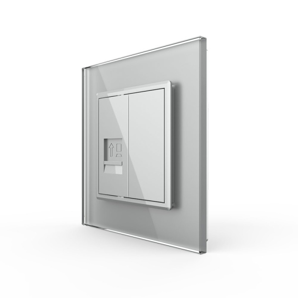 Розетка КОМП RJ-45 Серая Livolo