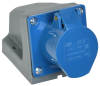 Розетка стационарная ССИ-113 2P+PE 16А 200-250В IP44 IEK