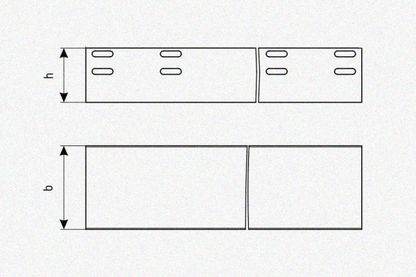 Лоток глухой ЛМГ 65х65х2000 УХЛ1, оцинкованный лист S1,5