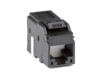 Модуль Keystone RJ45 CAT6 неэкранированный, черный (форм-фактор МС) DKC
