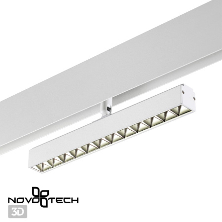 Трековый св-к для низков.шинопровода IP20 LED 4000K 12W 48V FLUM белый I NOVOTECH