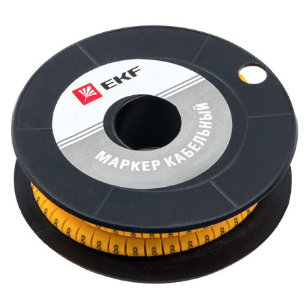 Маркер кабельный 1,5 мм2 "8" (1000 шт) (ЕС-0) PROxima EKF