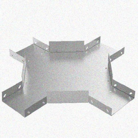 Лоток крестообразный замковый глухой КМЗГ 50х50 УТ1,5, оцинкованный лист, S0,8
