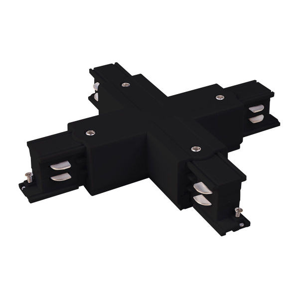 Коннектор X-образный для трехфазного шинопровода черный IP20 (a039509) Elektrostandard