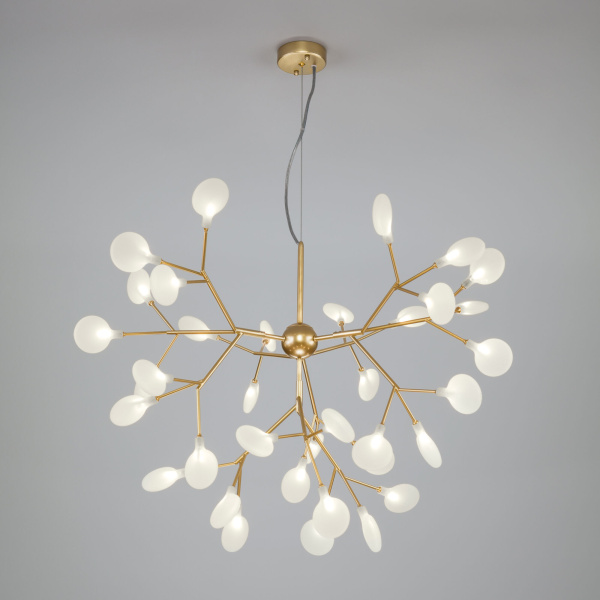 Умный подвесной светильник 36*G4 3Вт перламутровое золото IP20 Foglia (342 золото / белый) Bogate's