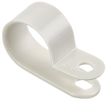Скоба крепежная 16мм нейлоновая белая (50шт) IEK