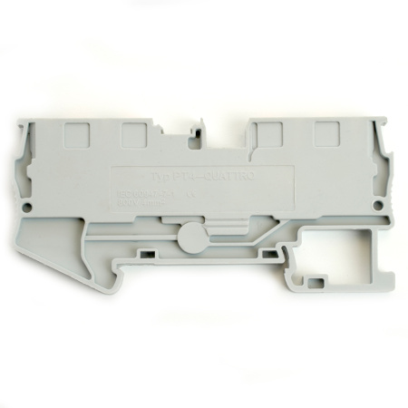 Зажим пружинный, 4-проводной проходной ЗНИ - 4, JXB PT 4, серый LD574-1-40 STEKKER