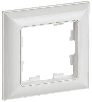 BRITE Рамка 1-мест. РУ-1-Бр бел./бел. IEK