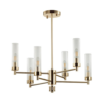 Люстра потолочная E14 6*40W 220V KAMILLA золотой LUMION