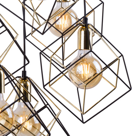 Подвесной светильник в стиле лофт 6*E27 60Вт черный IP20 Alambre (191 Alambre) TK Lighting