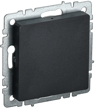 BRITE Заглушка с суппортом МЗ10-БрЧ черный IEK 