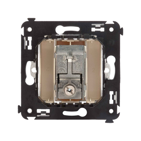 Розетка TV проходная в стену, "Avanti", "Ванильная дымка" DKC