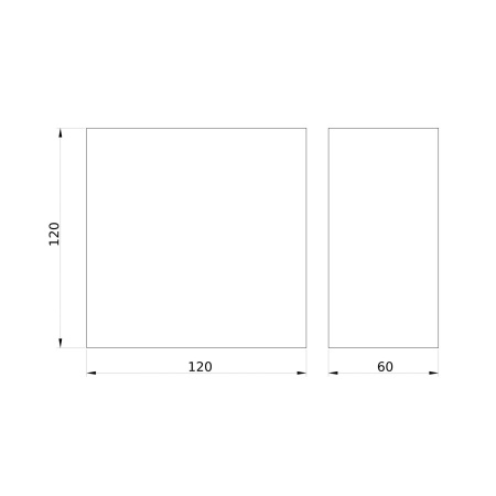 Модуль глухой 120х120 мм DKC