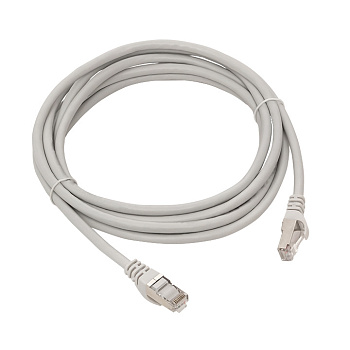 Патч-корд TERACOM PRO Cat,6 экранированный FTP оболочка LSZH серый (3,0м) EKF