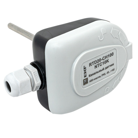 Канальный датчик температуры 100 мм RTD20-CH100-NTC10K EKF