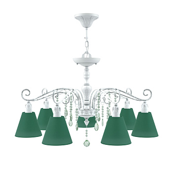 Люстра 7*E14 40Вт Матовый Белый IP20 Provence 3 E4-07-WM-LMP-O-29-CRL-E4-07-GR-DN Maytoni