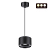 Св-к накл.с перекл.цв.темп.,пров.2м IP20 LED 3000К/4000К/6000К 12W вниз+3W вверх черн GIRO NOVOTECH