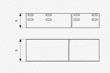 Лоток глухой ЛМГ 400х65х3000 УХЛ1, оцинкованный лист, S1,0