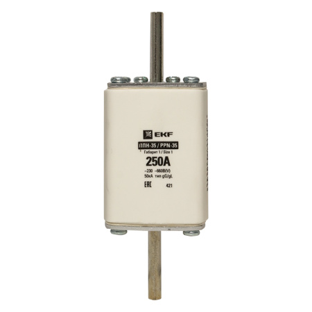 Плавкая вставка ППН-35 250/250А габарит 1 PROxima EKF