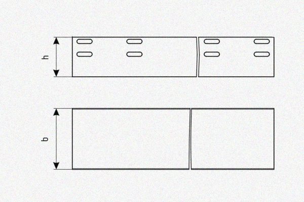 Лоток глухой ЛМГ 400х65х3000 УХЛ1, оцинкованный лист, S1,0