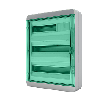 Щит навесной ЩРН-П 54 мод. зеленая крышка IP65 BNZ 65-54-1 Tekfor