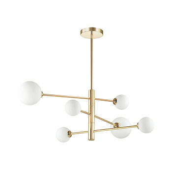 Люстра на штанге G9 6*40W 220V ESTELLE золотой LUMION