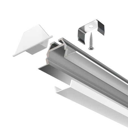 Алюминиевый профиль встраиваемый 30x10 Серебро (ALM010S-2M) Technical Maytoni