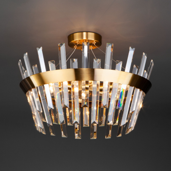 Хрустальная люстра 5*E14 60Вт медь IP20 (10111/5 золотая бронза) Eurosvet