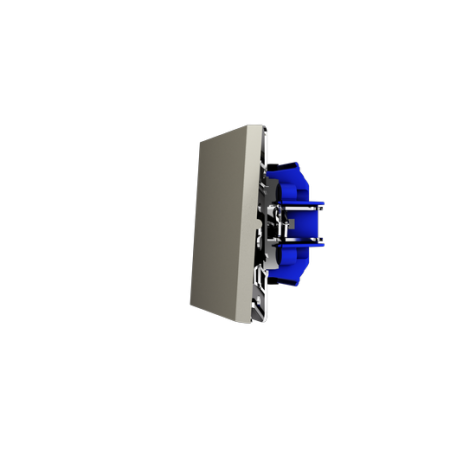 Перекрестный переключатель встраиваемый Voltum S70 одноклавишный 10А, (шелк)