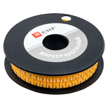Маркер кабельный 2,5 мм2 "9" (1000 шт) (ЕС-1) PROxima EKF