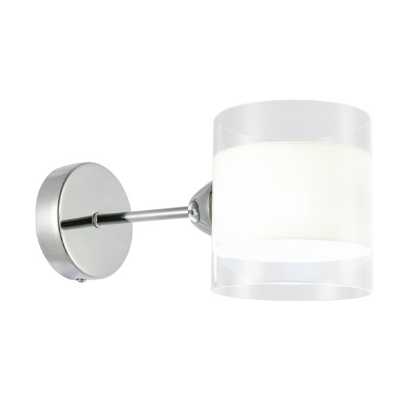 Бра Хром/Прозрачный, Белый E14 1*40Вт SLE102801-01 EVOLUCE