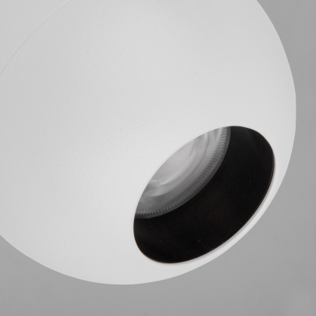 Трековый светодиодный светильник для однофазного шинопровода 8Вт 4200К матовый белый IP20 Ball (a053740) Elektrostandard