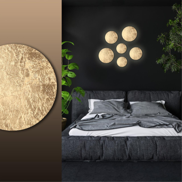 Настен.св-ник IP20 LED 3000K 6W 336Лм 220V SOLARIO золот.фольг-ние ODEON LIGHT