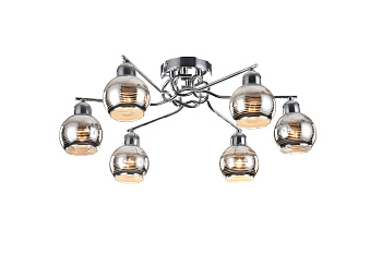 Потолочный светильник 6*E14 40Вт Хром IP20 Cosmo FR5102-CL-06-CH Freya