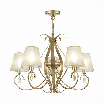 Люстра подвесная Шампань/Шампань E14 5*40Вт SLE111403-05 EVOLUCE