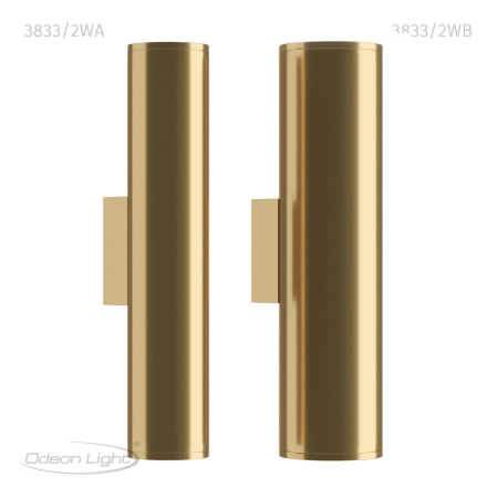 Настенный св-к E27 LED max 7W 220V DARIO золотистый/металл ODEON LIGHT