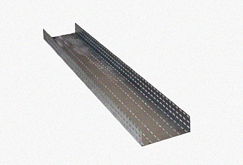 Лоток перфорированный ЛМ 300х80х3000 УХЛ1, оцинкованный лист S1,0