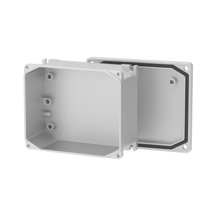 Коробка ответвительная алюминиевая окрашенная, IP66/IP67, RAL9006, 128х103х55мм DKC