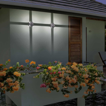 Ландшафтный настенный св-ник IP54 LED 4000K 12W 85-265V CALLE темно-серый NOVOTECH