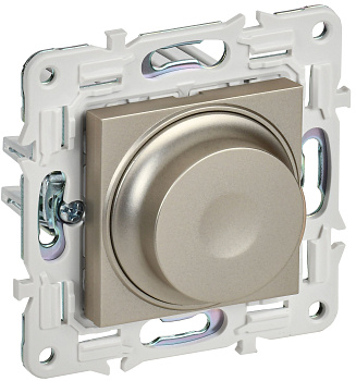 SKANDY Светорегулятор поворотный с индикацией 600Вт SK-D01Sh шампань IEK