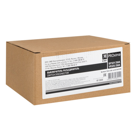 Выключатель-разъединитель ВР32У-35А31220 250А 1 направ, с д/г камерами несъемная левая/правая рукоятка MAXima PROxima EKF