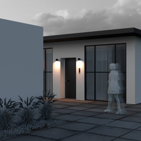 Настенный светильник (бра) 5Вт 3000К Графит IP65 Shim O303WL-L5GF3K Outdoor Maytoni