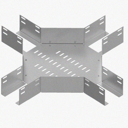 Лоток крестообразный глухой КМГ 200х100 У3, окрашенный, S1,5