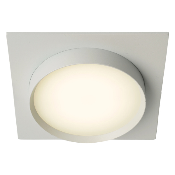 Светильник потолочный встраиваемый, 15W 230V GX53, белый, квадрат, без лампы, DL506 Feron