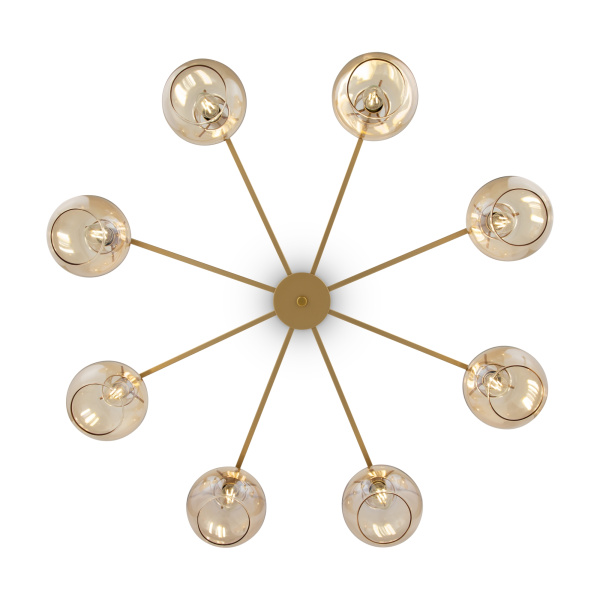 Люстра 8*E14 60Вт Золото IP20 Circle FR5183PL-08G Freya