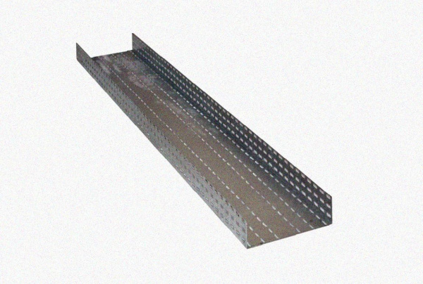 Лоток перфорированный ЛМ 400х80х2000 УТ1,5, оцинкованный лист, S1,0