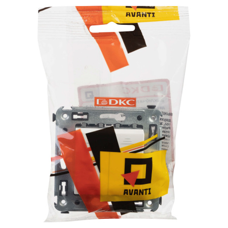 Выключатель двухклавишный в стену, "Avanti", "Белое облако" DKC